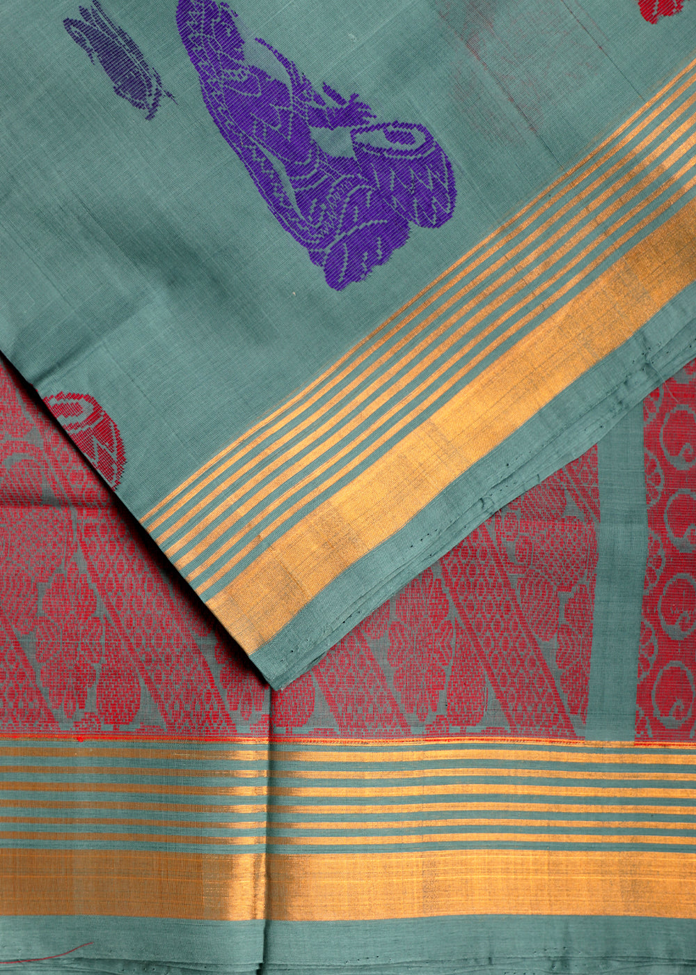 Turkish handloom Rajahmundry fancy cotton saree