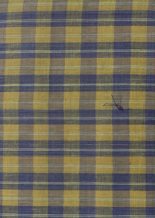 Tuscany yellow color handloom khadi cloth material