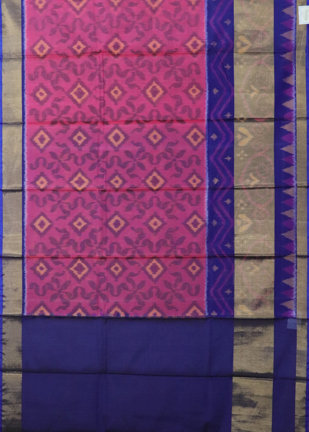 Fandango violet color handloom pochampally sico saree