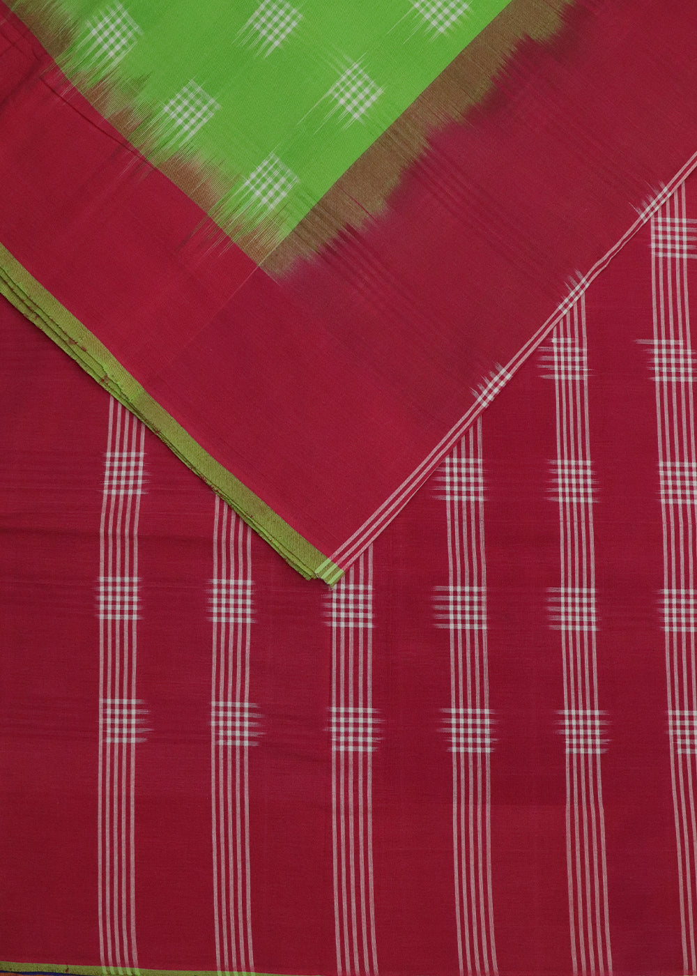 Green color pochampally cotton saree