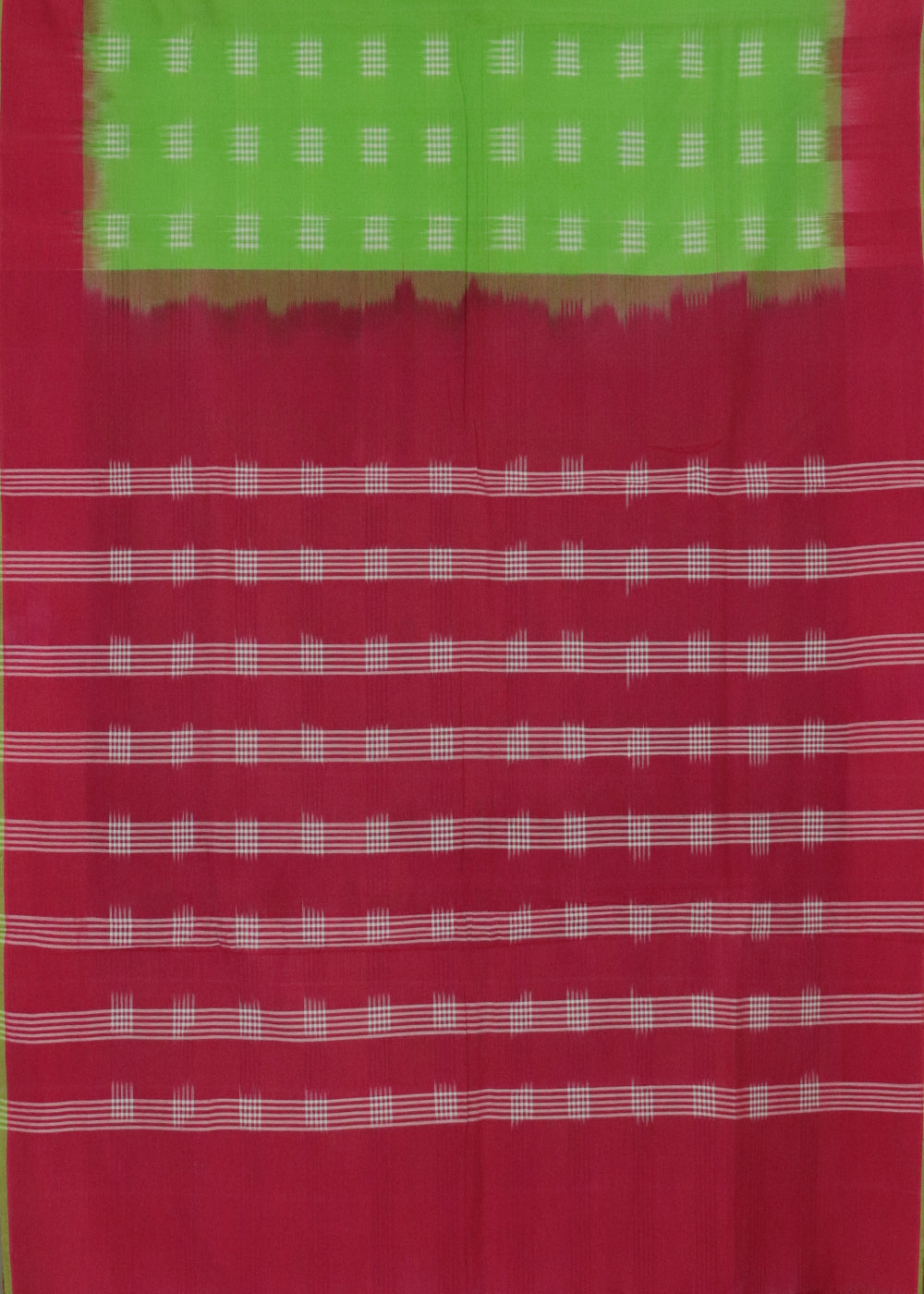 Green color pochampally cotton saree