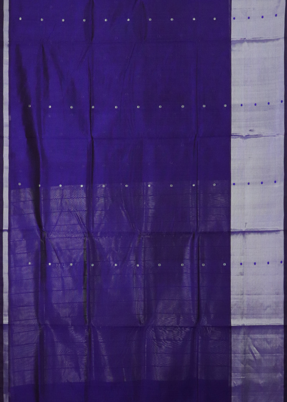 Navy blue color handloom venkatagiri sico saree
