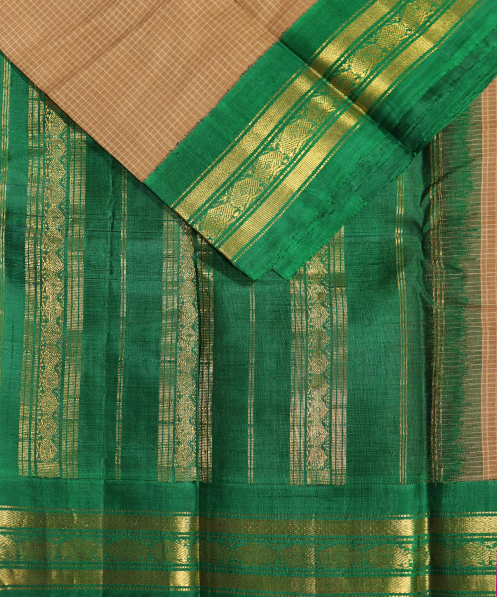 Cider color Gadwal cotton saree