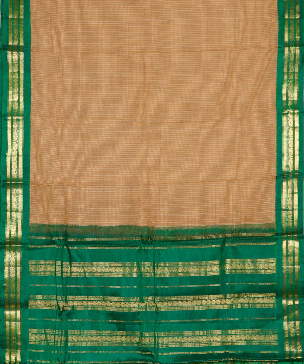 Cider color Gadwal cotton saree