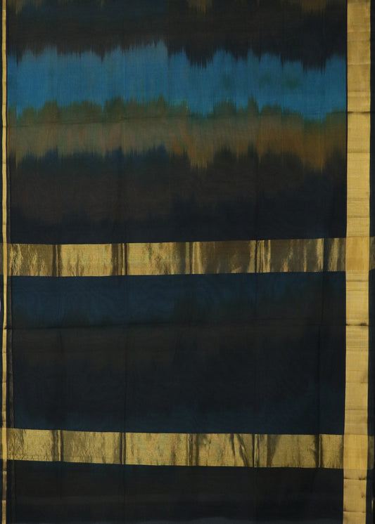 Black color handloom venkatagiri cotton saree