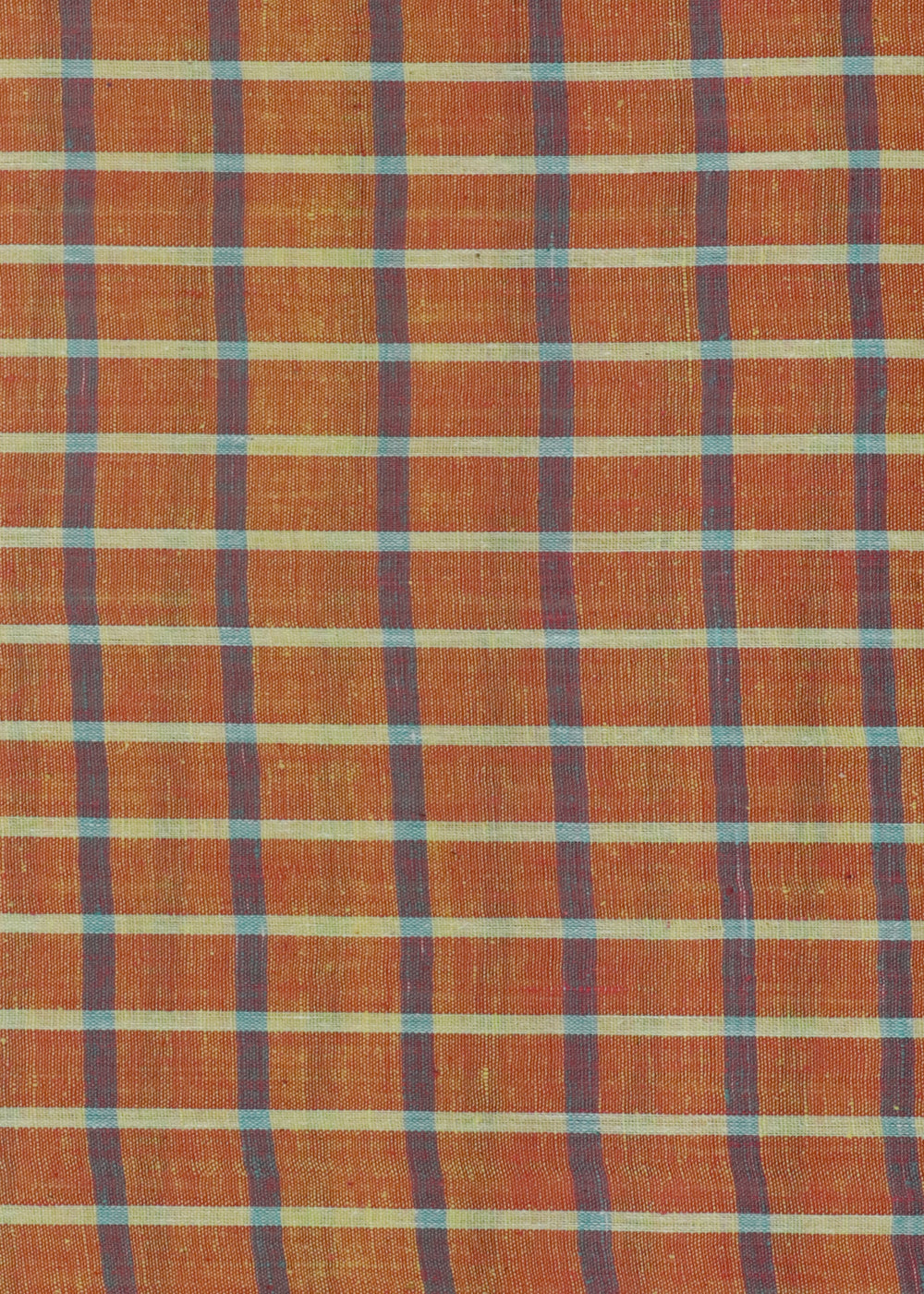 Orange color handloom khadi cloth material