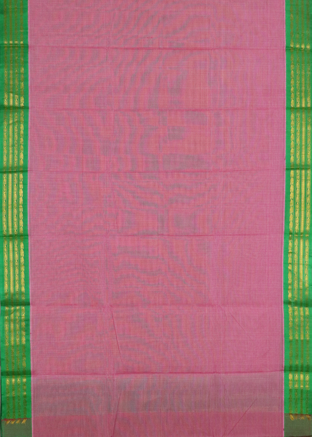 Cerise pink color Gadwal cotton saree