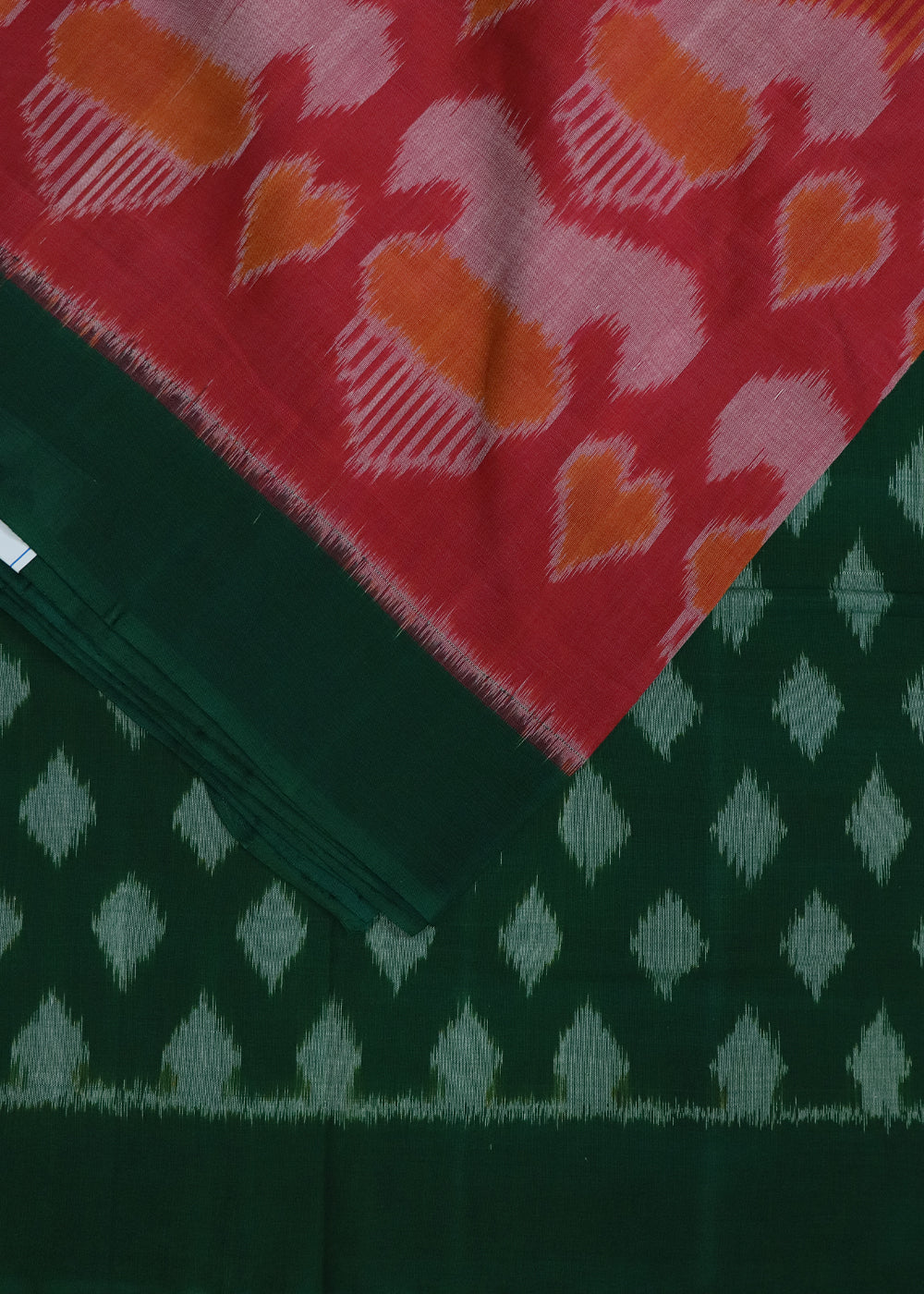 Multi-color pochampally cotton saree