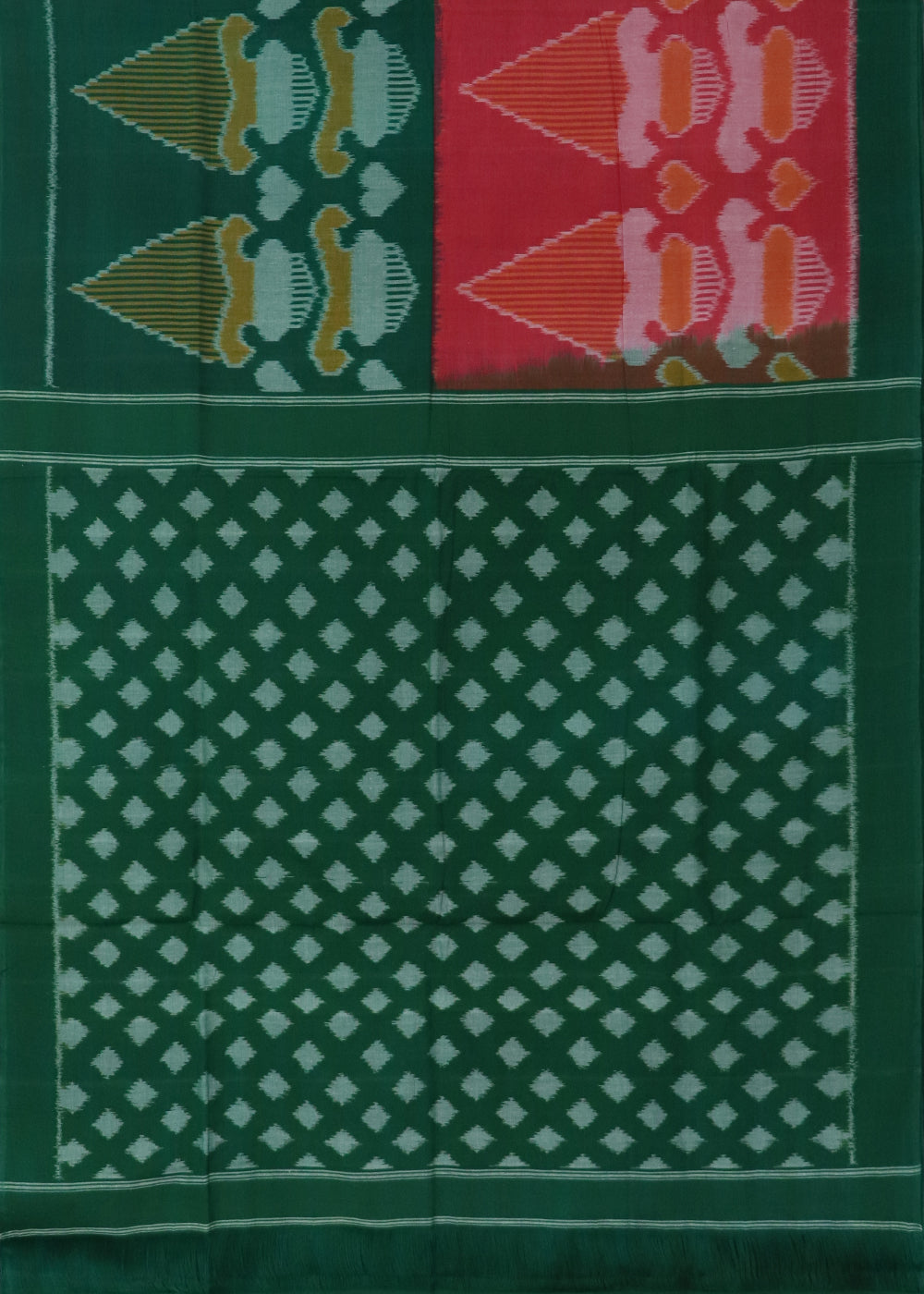 Multi-color pochampally cotton saree