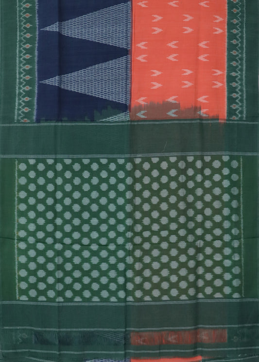 Multi-color pochampally cotton saree