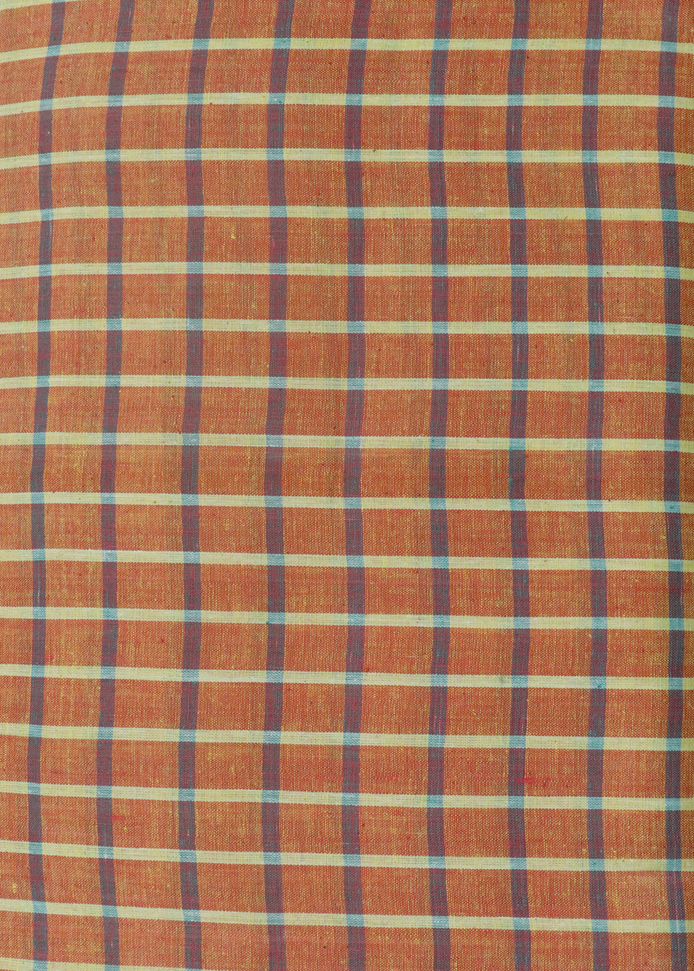 Orange color handloom khadi cloth material