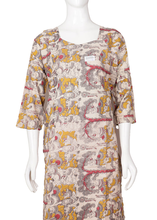 Handloom kalamkari long top