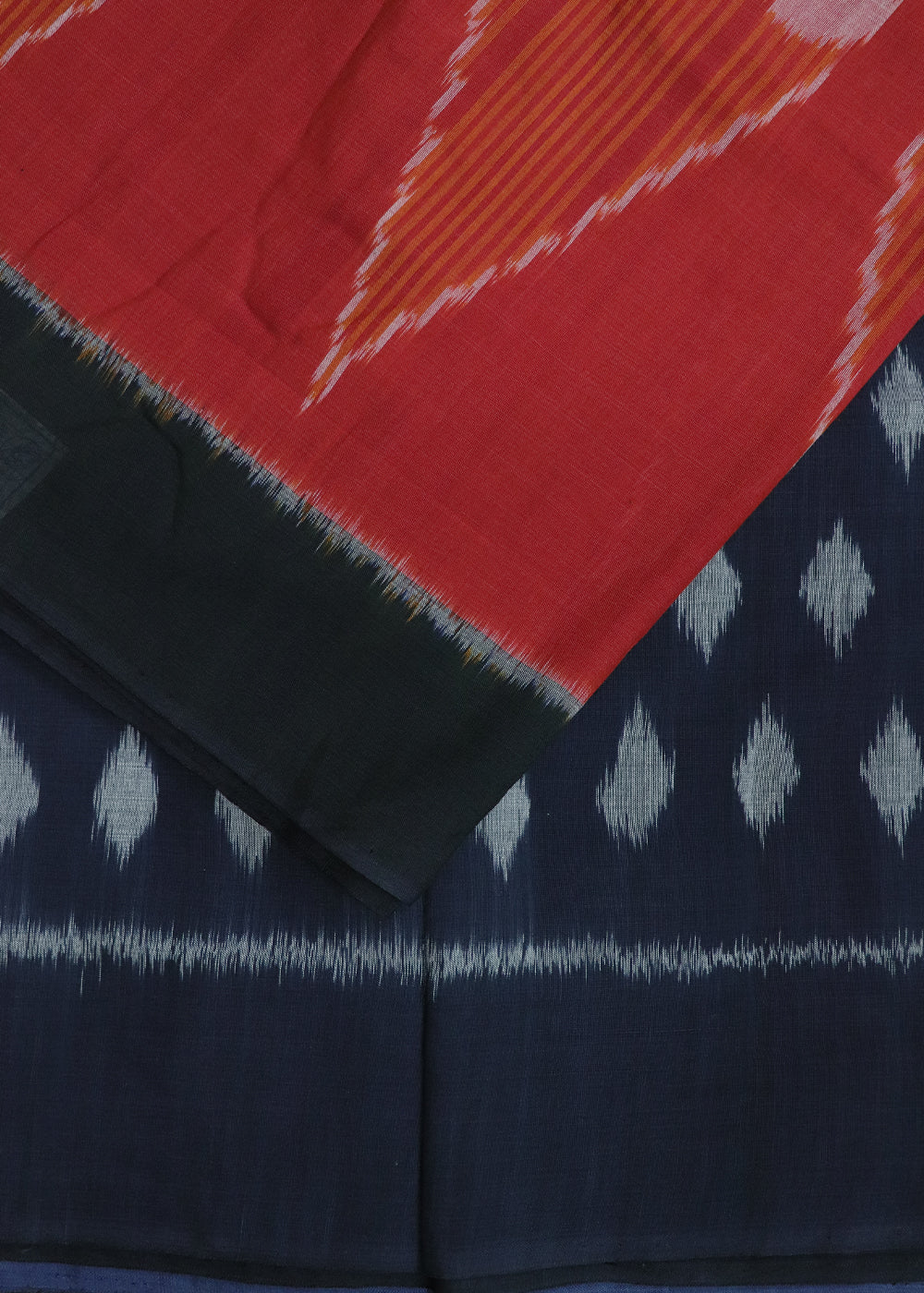 Multi-color pochampally cotton saree