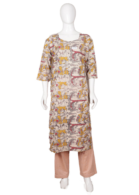 Handloom kalamkari long top