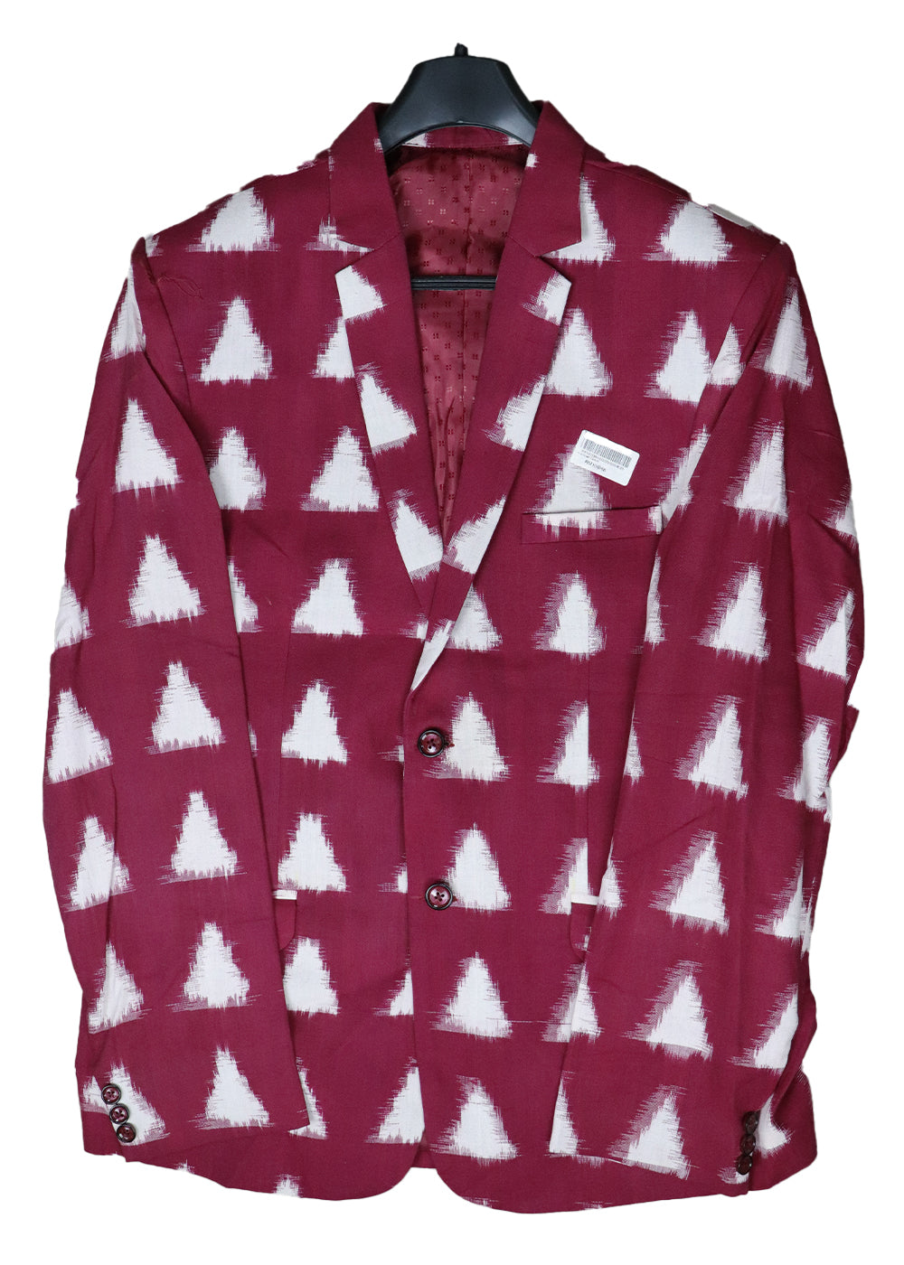 Maroon color handloom pochampally blazer