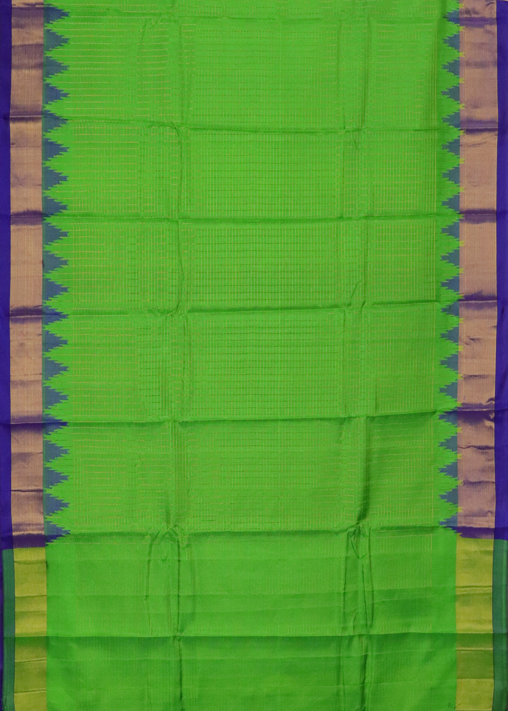 Green color handloom Gadwal Silk saree