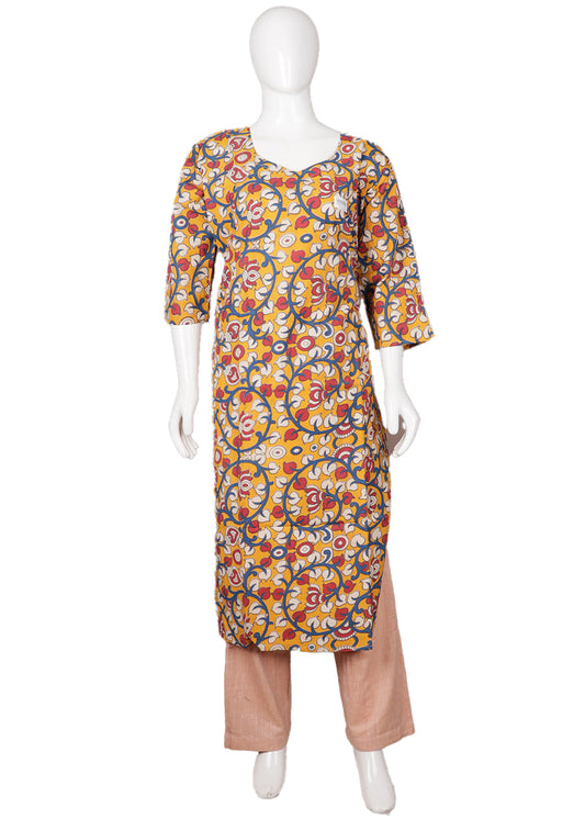 Handloom kalamkari long top