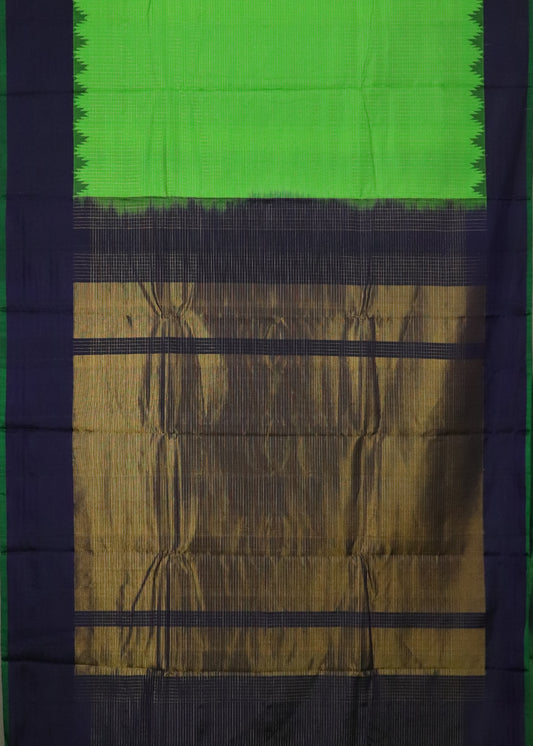 Green color handloom Gadwal Silk saree