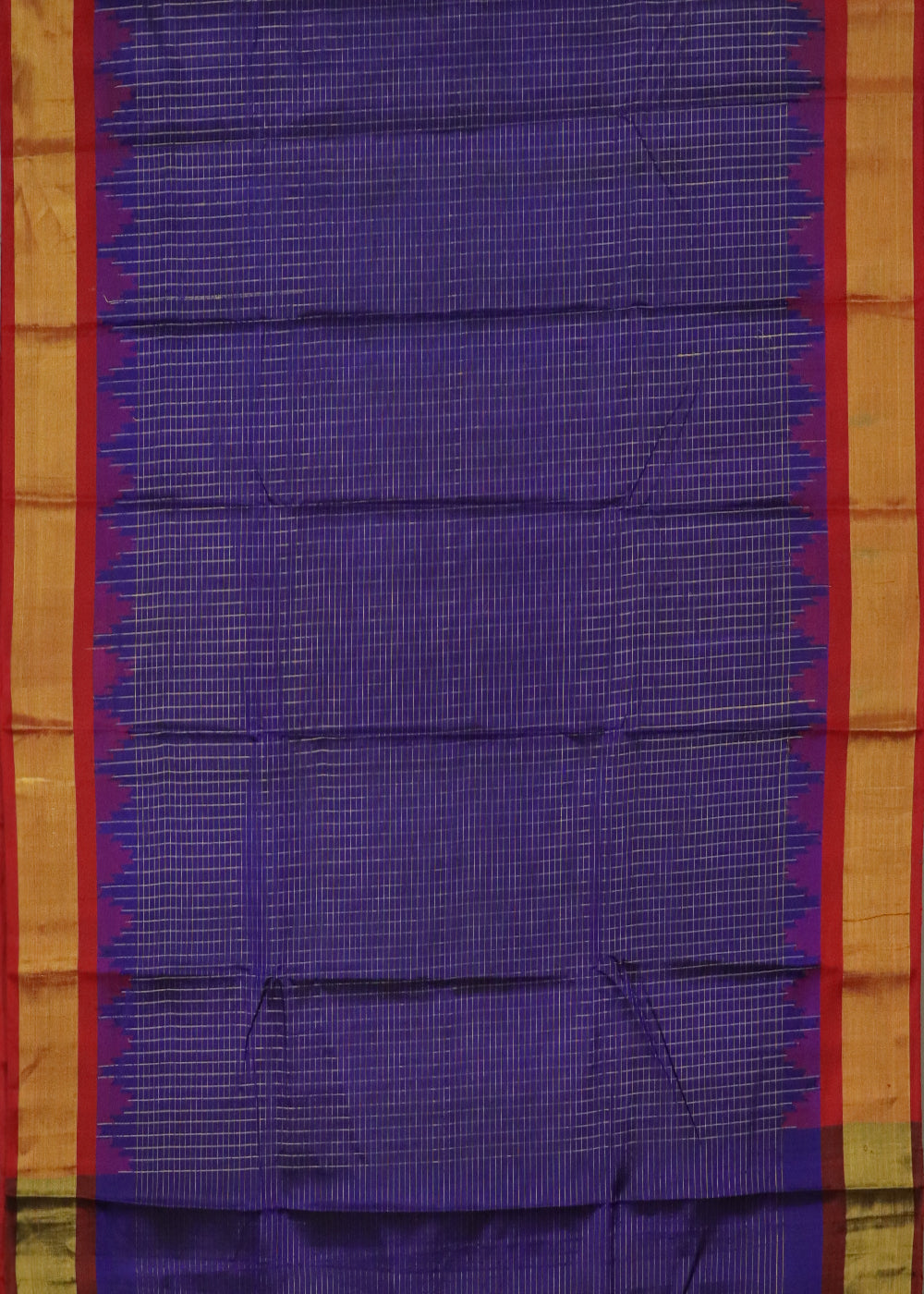 Blue color handloom Gadwal Silk saree