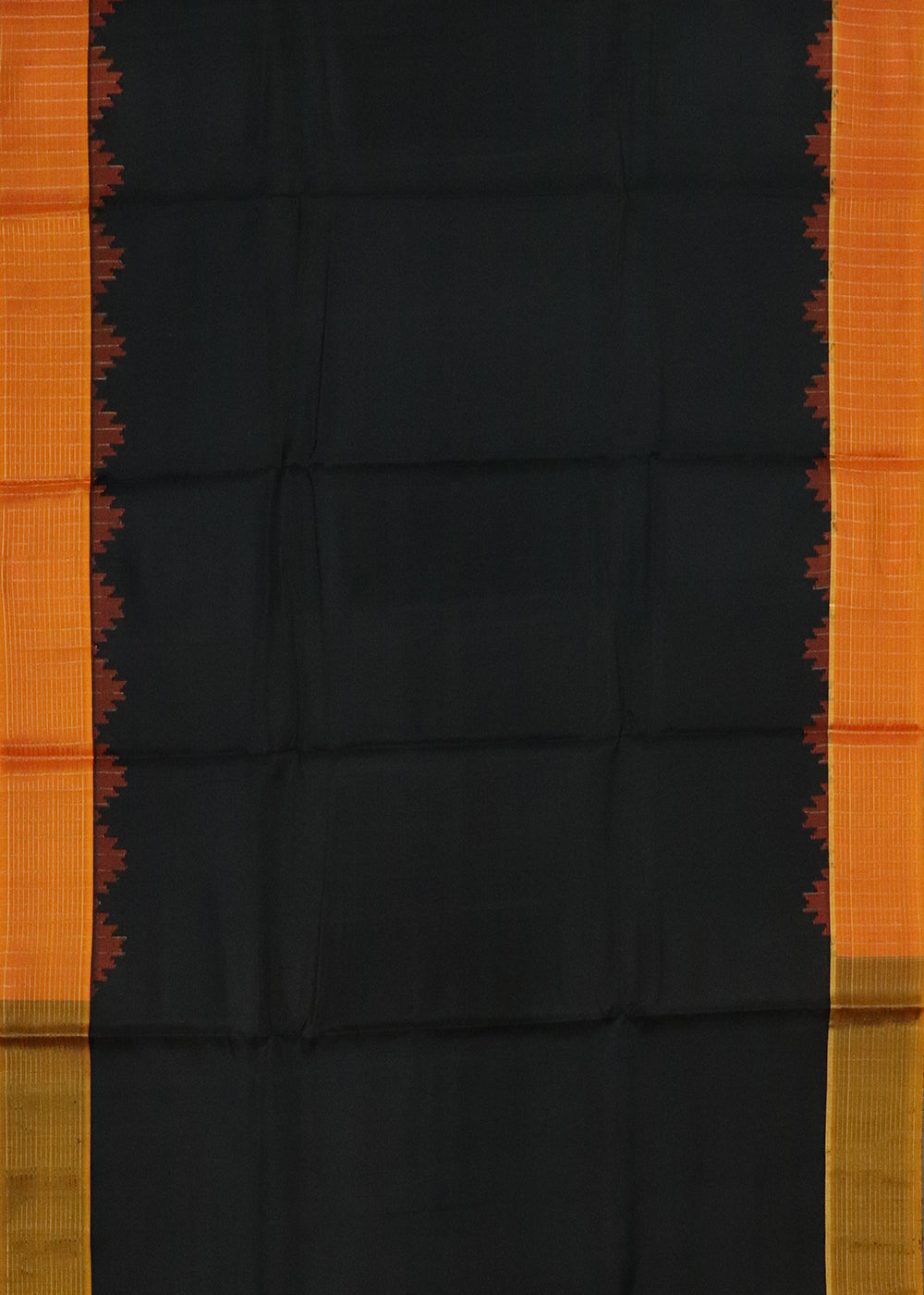 Black color handloom Gadwal Silk saree