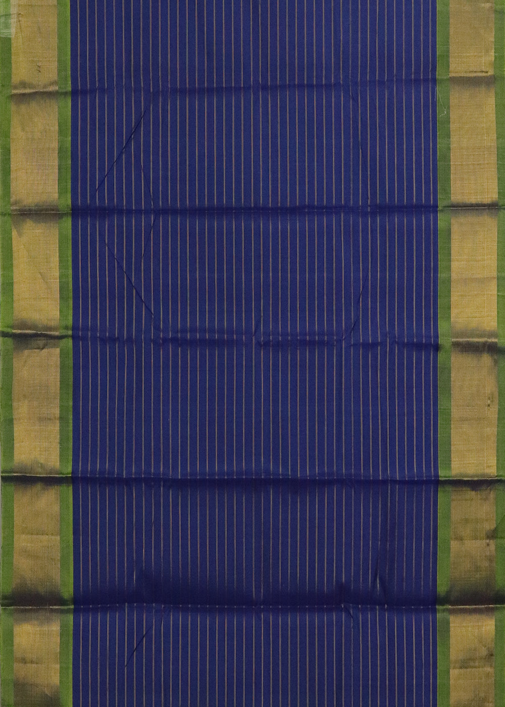 Dark blue color Handloom Gadwal sico saree