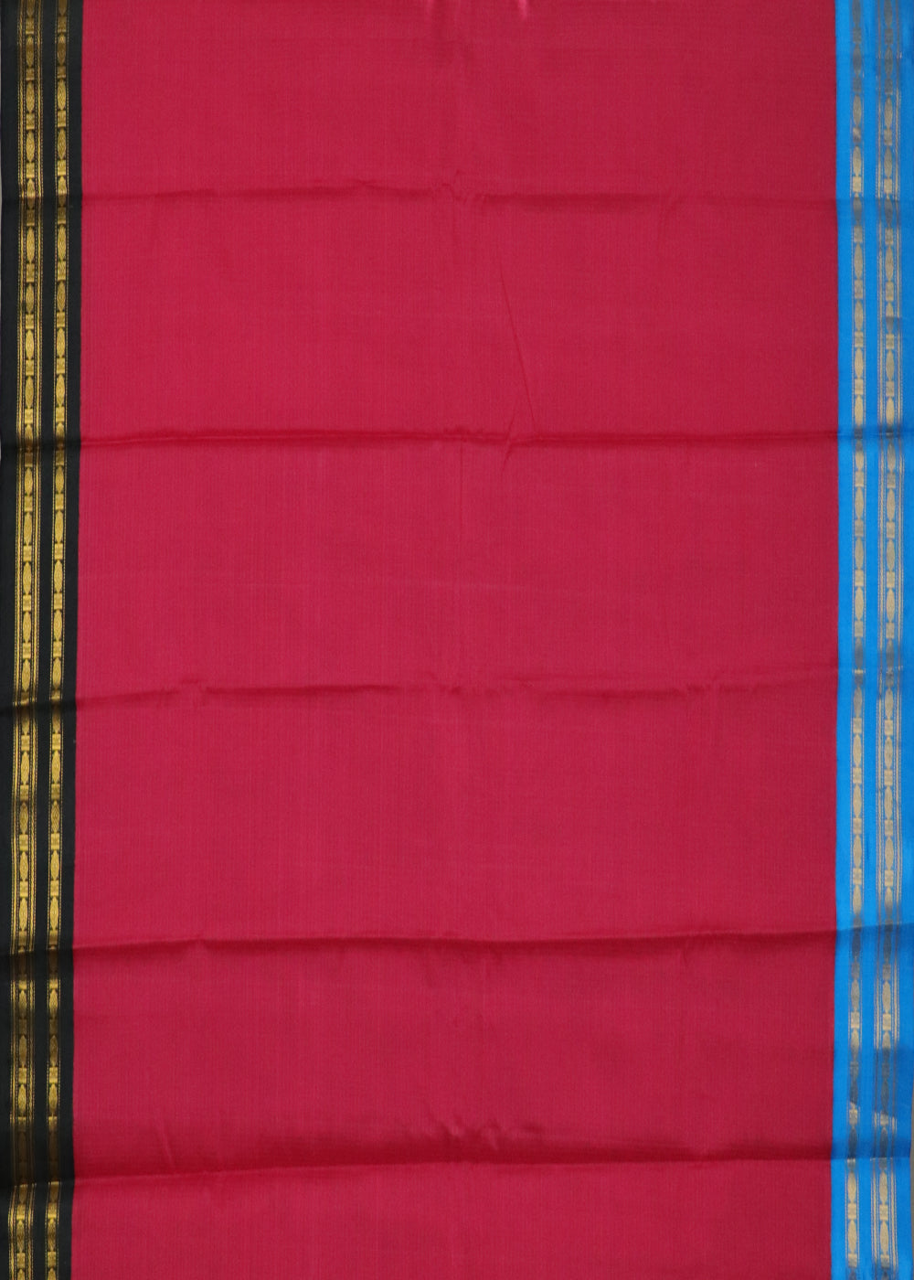 U.S. FLAG red color Gadwal cotton saree