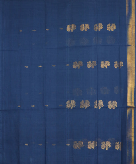Space blue handloom Rajahmundry fancy cotton saree