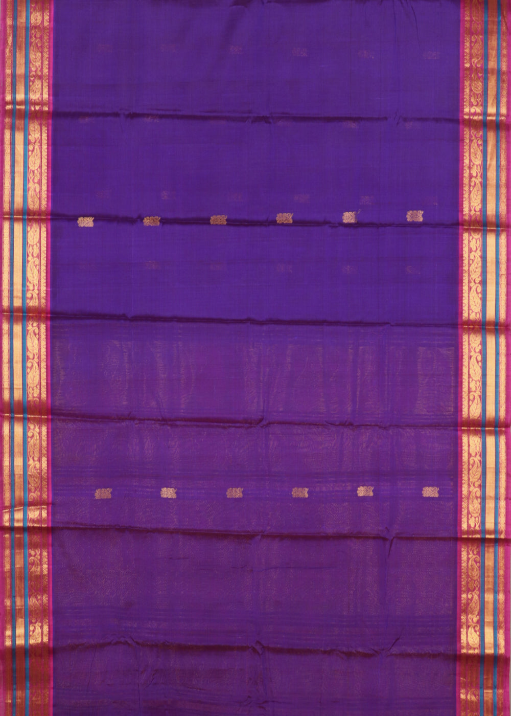 Blue color Handloom Gadwal sico saree