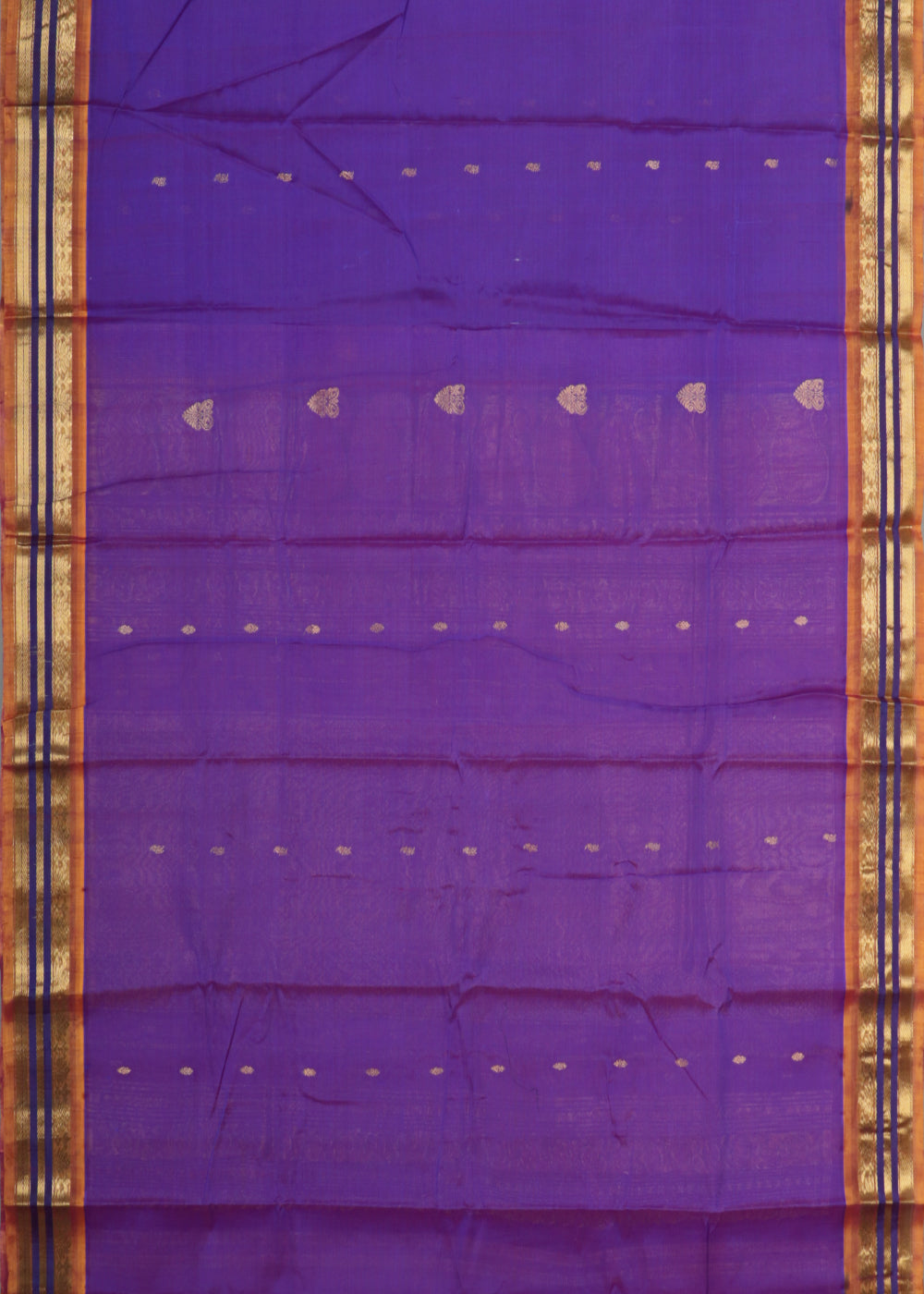 Blue color Handloom Gadwal sico saree