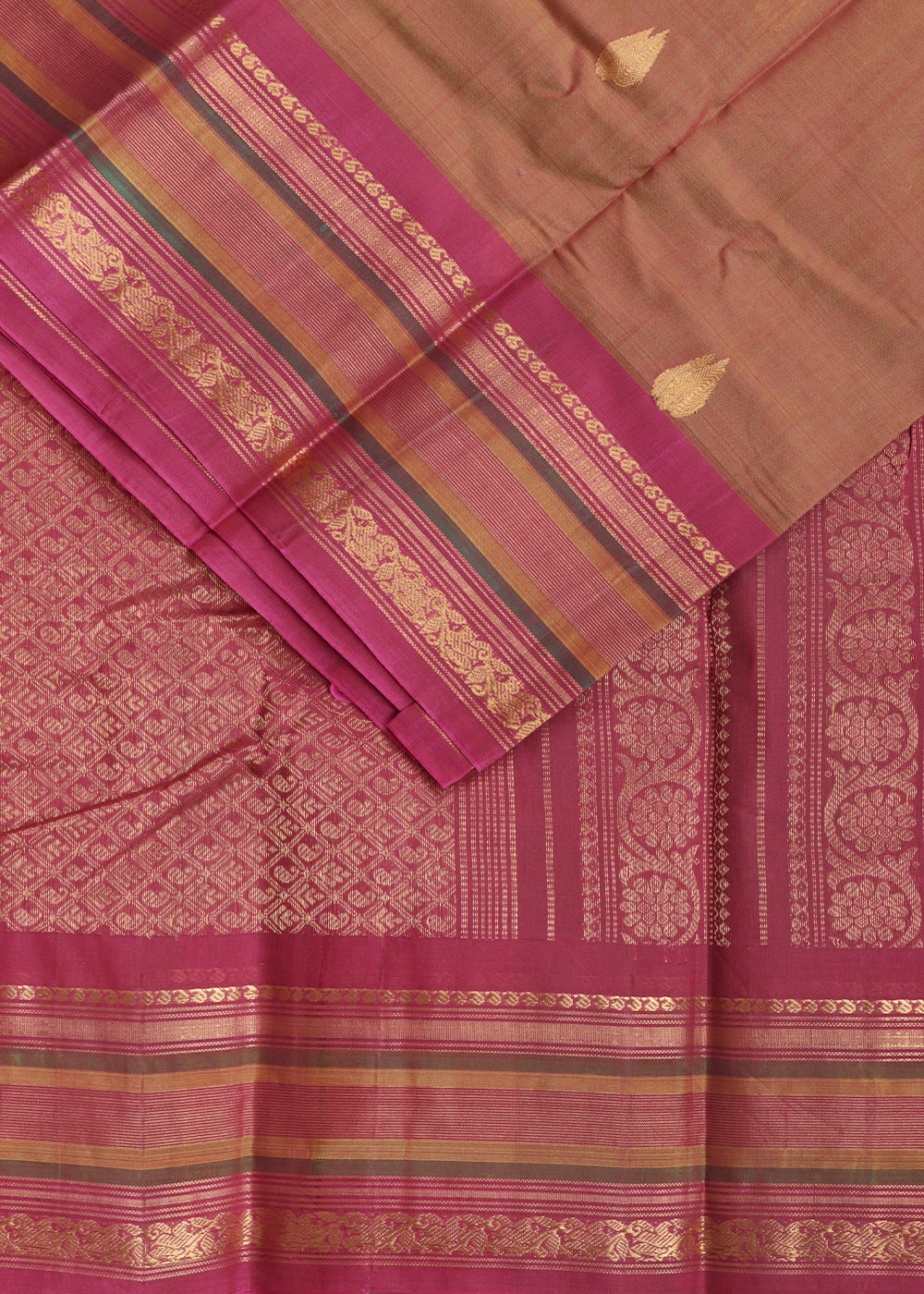 Multi-color Handloom Gadwal sico saree