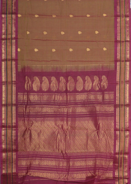 Multi-color Handloom Gadwal sico saree