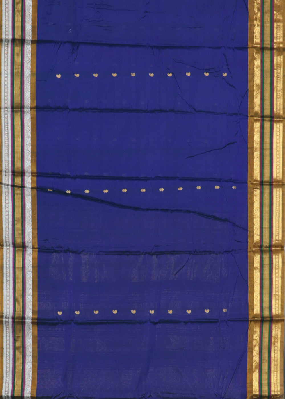 Blue color Handloom Gadwal sico saree