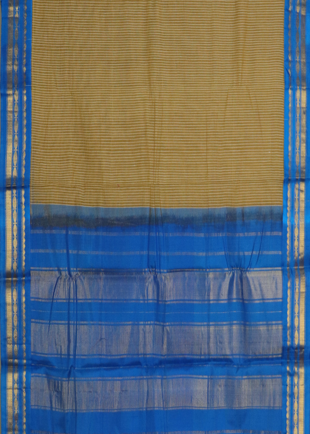 Peanut brown color Gadwal cotton saree