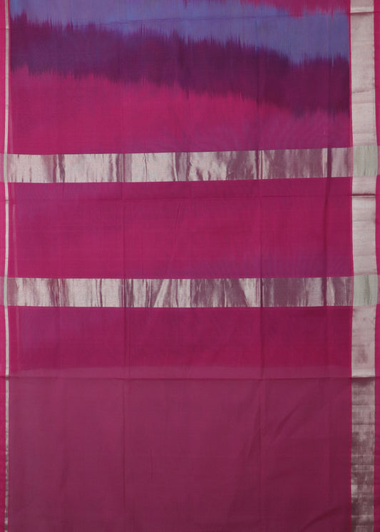 Ruby pink color handloom venkatagiri cotton sarees