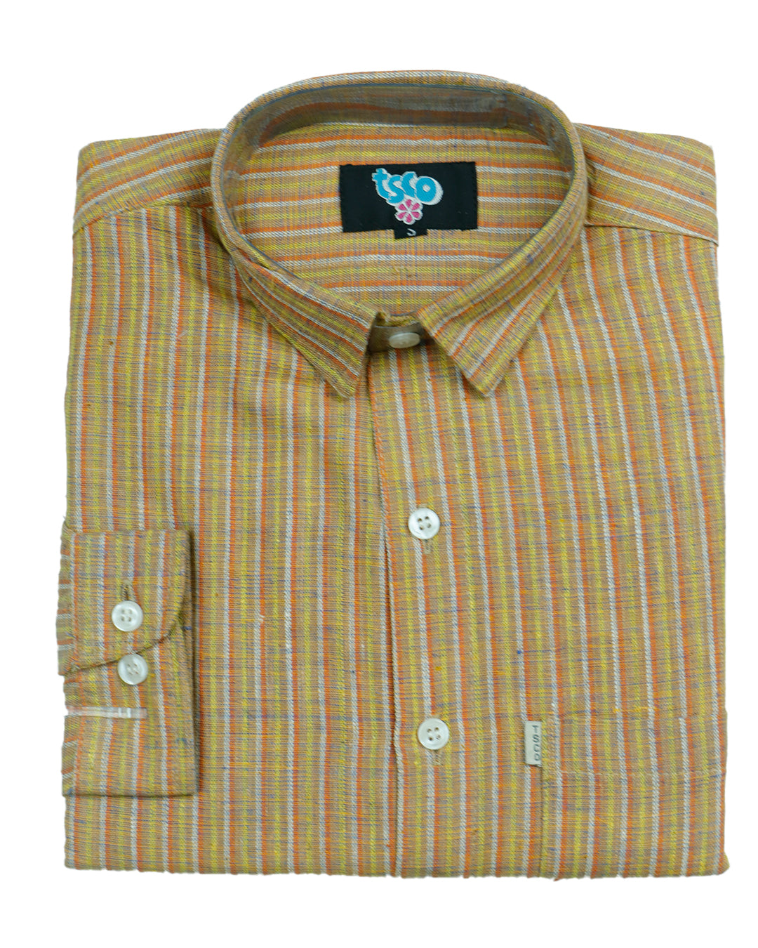 Multi color handwoven khadi shirt