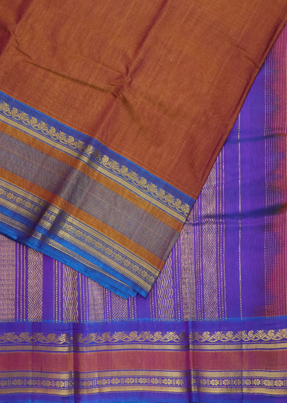 Multi shade color Handloom Gadwal sico saree