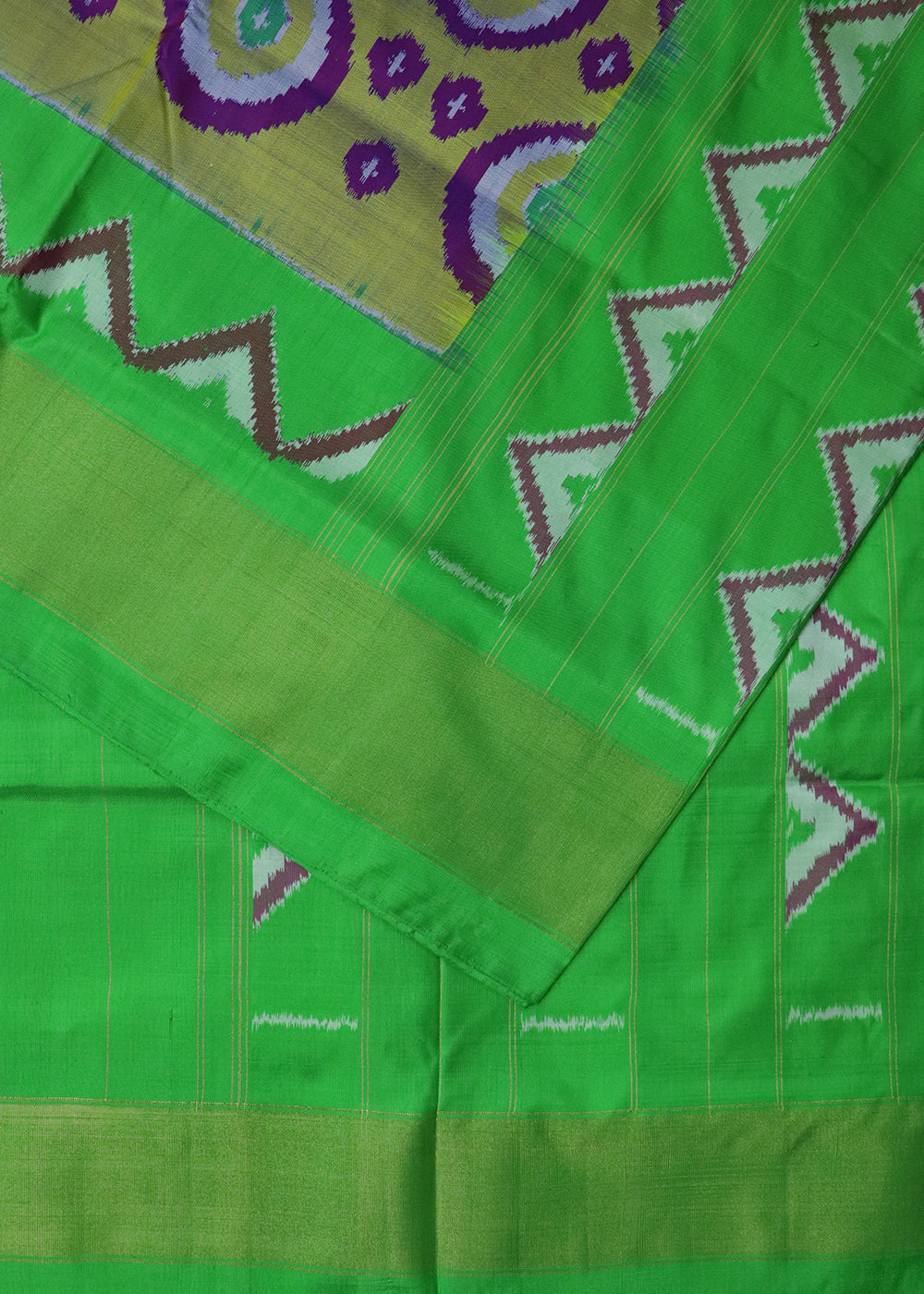 Multi color handloom rajkot silk saree