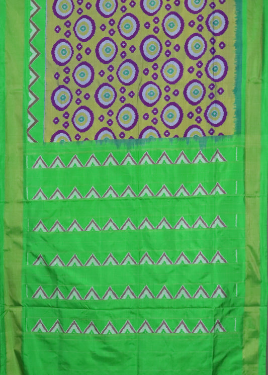 Multi color handloom rajkot silk saree