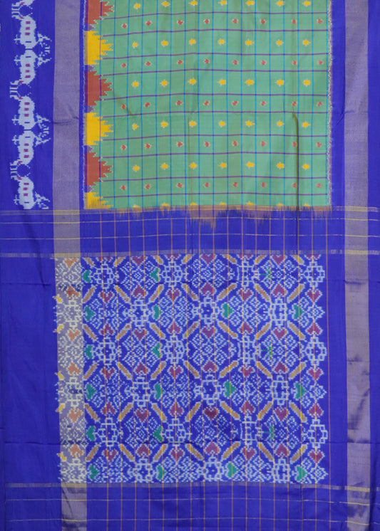 Multi shade color handloom rajkot silk saree