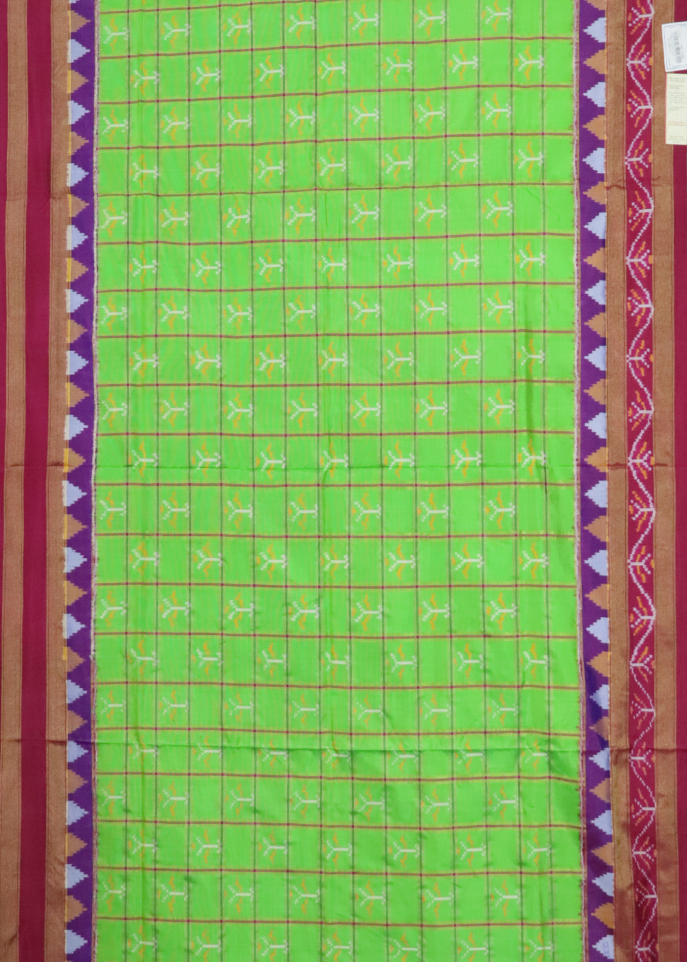 Green color handloom rajkot silk saree