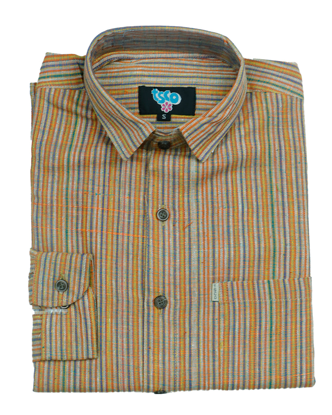 Multi color handwoven khadi shirt