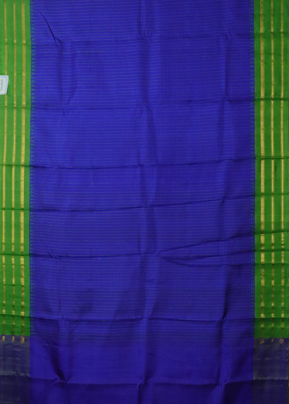 Blue color handloom Gadwal silk saree