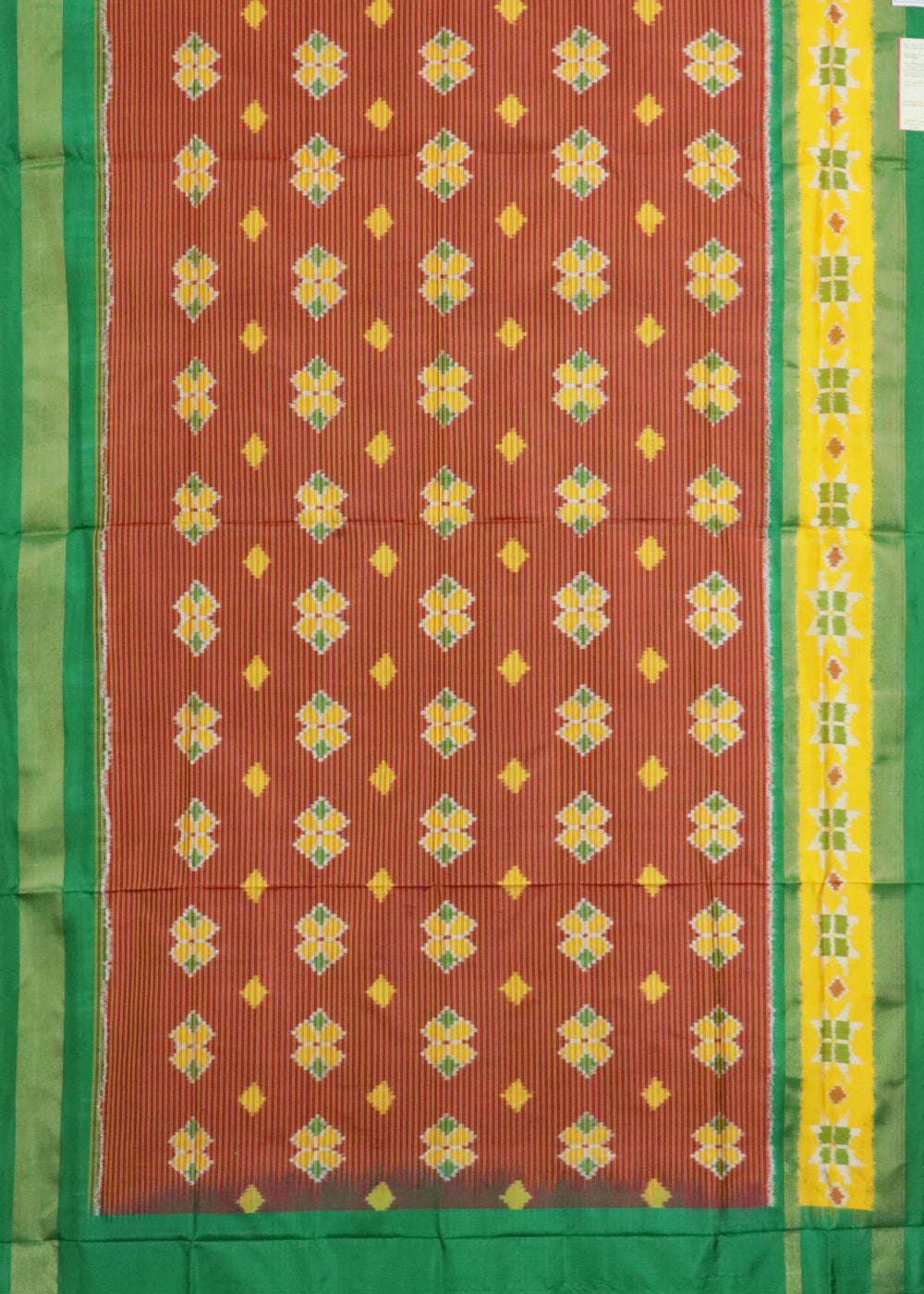 Multi-color handloom rajkot silk saree