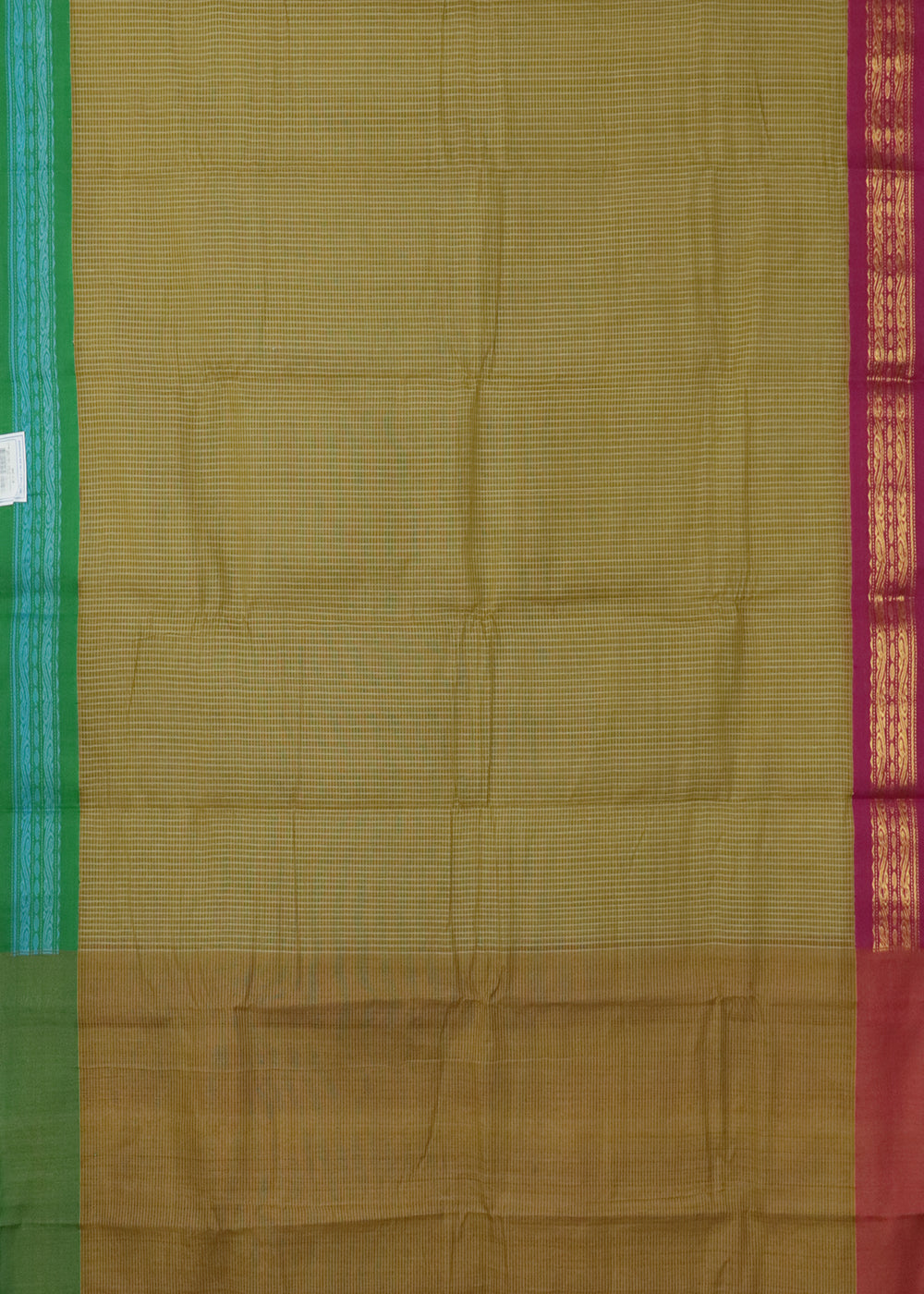 Peanut brown color Gadwal cotton saree