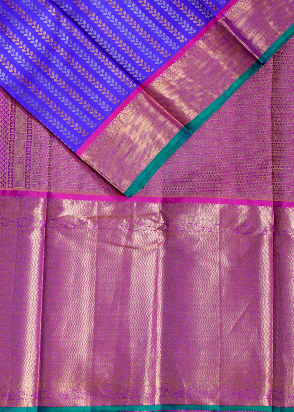 Multi-color handloom Gadwal Silk saree