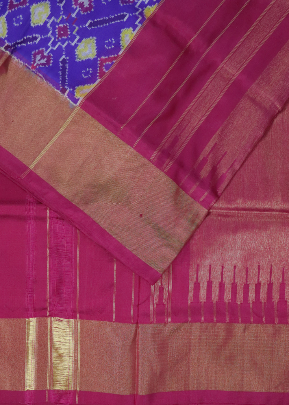 Blue color handloom rajkot silk saree