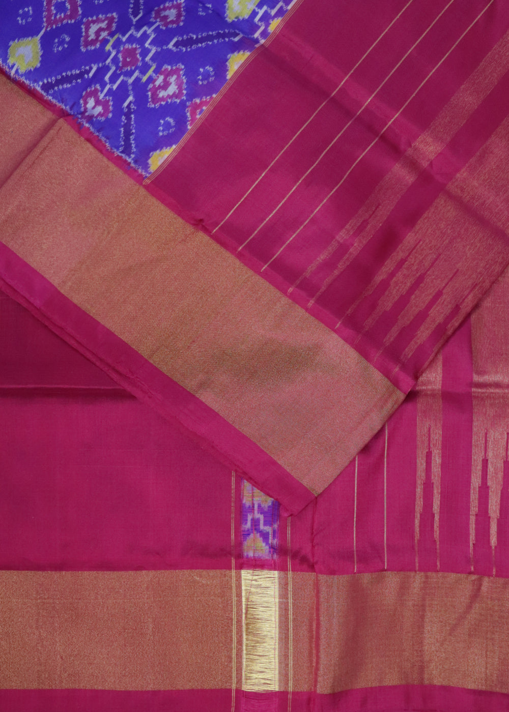 Blue color handloom rajkot silk saree