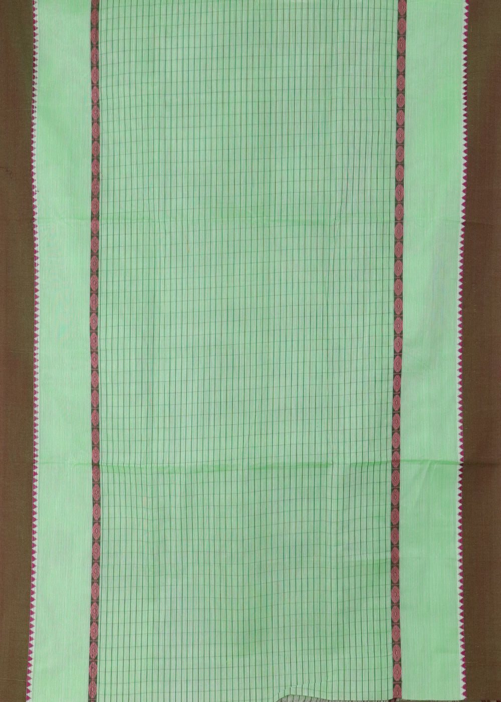 Mint green color narayanpet 9 yards cotton saree