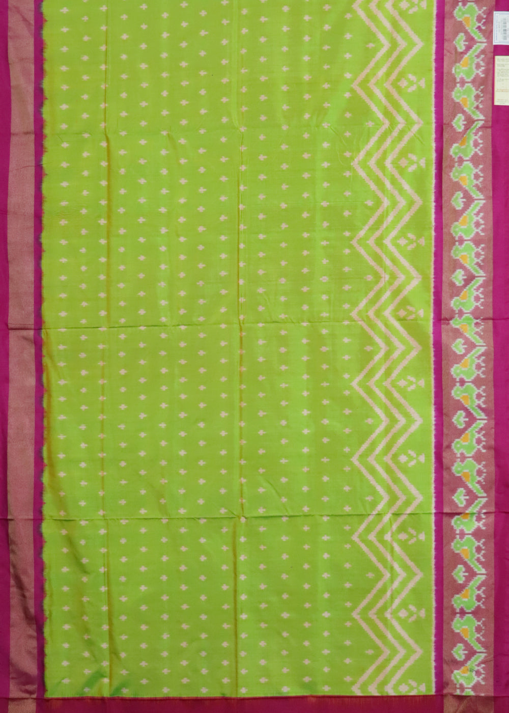 Green shade color handloom rajkot silk saree