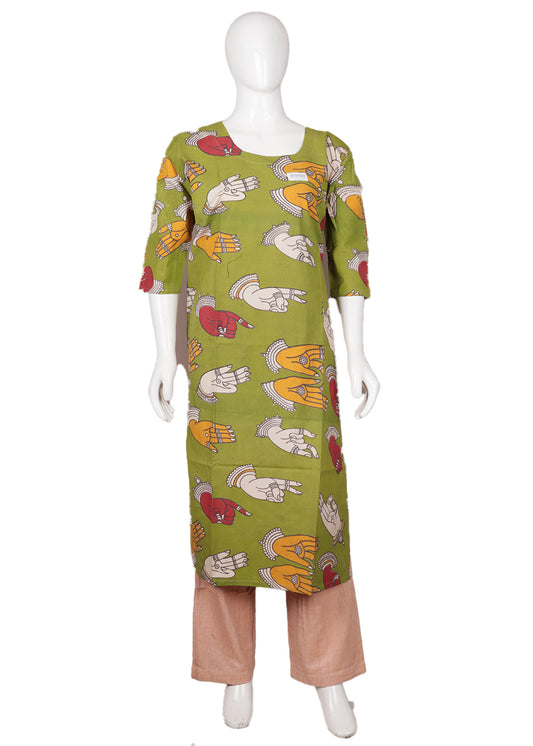 Handloom kalamkari long top